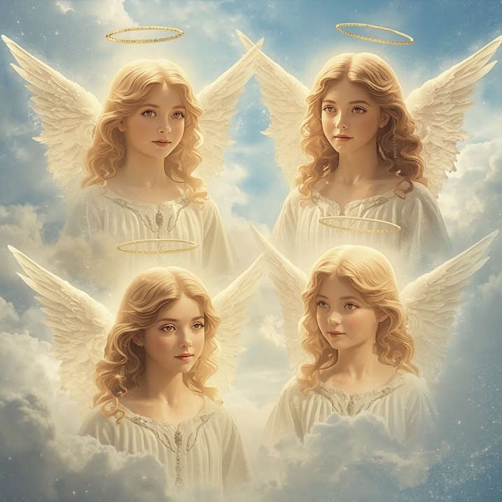 Angeli luminosi di aiuto